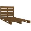 Estructura De Cama Madera Maciza Pino Marrón Miel 100x200 Cm Vidaxl