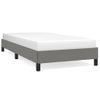 Estructura De Cama De Tela Gris Oscuro 90x190 Cm Vidaxl