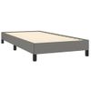 Estructura De Cama De Tela Gris Oscuro 90x190 Cm Vidaxl