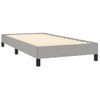 Estructura De Cama De Tela Gris Claro 100x200 Cm Vidaxl