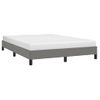 Estructura De Cama De Tela Gris Oscuro 140x190 Cm Vidaxl