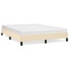 Estructura De Cama De Tela Color Crema 140x190 Cm Vidaxl