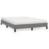 Estructura De Cama De Tela Gris Oscuro 140x200 Cm Vidaxl