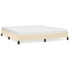 Estructura De Cama De Tela Color Crema 160x200 Cm Vidaxl