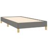 Estructura De Cama De Tela Gris Oscuro 90x190 Cm Vidaxl