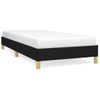 Estructura De Cama De Tela Negro 90x190 Cm Vidaxl