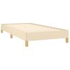 Estructura De Cama De Tela Color Crema 90x190 Cm Vidaxl