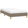 Estructura De Cama De Tela Gris Taupe 100x200 Cm Vidaxl