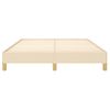 Estructura De Cama De Tela Color Crema 140x190 Cm Vidaxl