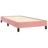 Estructura De Cama De Terciopelo Rosa 100x200 Cm Vidaxl