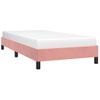 Estructura De Cama De Terciopelo Rosa 100x200 Cm Vidaxl