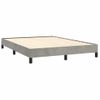 Estructura De Cama De Terciopelo Gris Claro 140x200 Cm Vidaxl