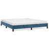 Estructura De Cama De Terciopelo Azul 160x200 Cm Vidaxl