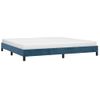 Estructura De Cama De Terciopelo Azul 200x200 Cm Vidaxl