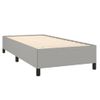 Estructura De Cama De Tela Gris Claro 100x200 Cm Vidaxl