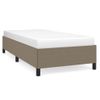 Estructura De Cama De Tela Gris Taupe 100x200 Cm Vidaxl