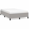 Estructura De Cama De Tela Gris Claro 120x200 Cm Vidaxl