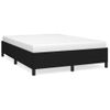 Estructura De Cama De Tela Negro 140x190 Cm Vidaxl