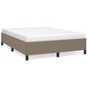 Estructura De Cama De Tela Gris Taupe 140x190 Cm Vidaxl