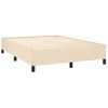 Estructura De Cama De Tela Color Crema 140x200 Cm Vidaxl