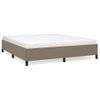 Estructura De Cama De Tela Gris Taupe 180x200 Cm Vidaxl