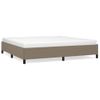 Estructura De Cama De Tela Gris Taupe 200x200 Cm Vidaxl