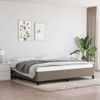 Cama Sin Colchón Tela Gris Taupe 200x200 Cm Vidaxl