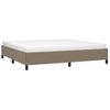 Estructura De Cama De Tela Gris Taupe 200x200 Cm Vidaxl