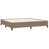 Estructura De Cama De Tela Gris Taupe 200x200 Cm Vidaxl