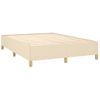 Estructura De Cama De Tela Color Crema 140x190 Cm Vidaxl