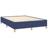 Estructura De Cama De Tela Azul 140x190 Cm Vidaxl