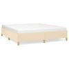 Estructura De Cama Tela Color Crema 180x200 Cm Vidaxl