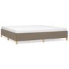 Estructura De Cama De Tela Gris Taupe 200x200 Cm Vidaxl