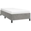 Estructura De Cama De Terciopelo Gris Claro 80x200 Cm Vidaxl