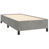 Estructura De Cama De Terciopelo Gris Claro 80x200 Cm Vidaxl