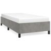 Estructura De Cama De Terciopelo Gris Claro 100x200 Cm Vidaxl