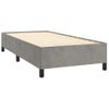 Estructura De Cama De Terciopelo Gris Claro 100x200 Cm Vidaxl