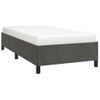 Estructura De Cama De Terciopelo Gris Oscuro 100x200 Cm Vidaxl