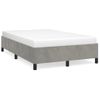 Estructura De Cama De Terciopelo Gris Claro 120x200 Cm Vidaxl