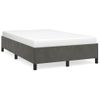 Estructura De Cama De Terciopelo Gris Oscuro 120x200 Cm Vidaxl