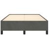 Estructura De Cama De Terciopelo Gris Oscuro 120x200 Cm Vidaxl