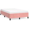 Estructura De Cama De Terciopelo Rosa 120x200 Cm Vidaxl