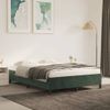 Estructura De Cama De Terciopelo Verde 140x190 Cm Vidaxl