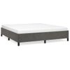 Estructura De Cama De Terciopelo Gris Oscuro 160x200 Cm Vidaxl