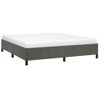 Estructura De Cama De Terciopelo Gris Oscuro 160x200 Cm Vidaxl