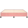 Estructura De Cama De Terciopelo Rosa 160x200 Cm Vidaxl