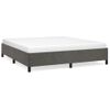 Estructura De Cama De Terciopelo Gris Oscuro 180x200 Cm Vidaxl