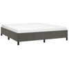 Estructura De Cama De Terciopelo Gris Oscuro 180x200 Cm Vidaxl