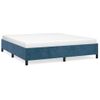 Estructura De Cama De Terciopelo Azul 180x200 Cm Vidaxl