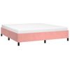 Estructura De Cama De Terciopelo Rosa 180x200 Cm Vidaxl